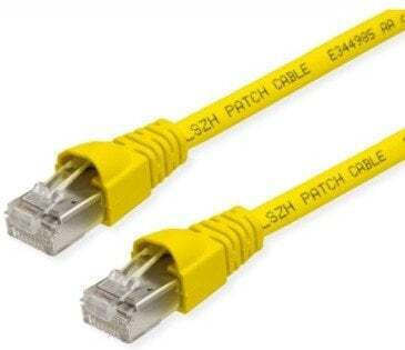 Telegärtner S/FTP Cat.6a Ethernet Network Cable 1.5m Yellow 1pcs