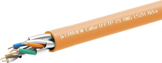 Lanview U/UTP Cat.6a Кабел за Ethernet мрежа 305м Оранжев 1бр