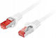 Lanberg S/FTP Cat.6 (Gigabit) Network Cable Ethernet 3m White
