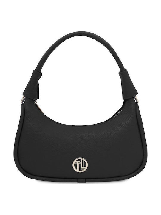 Tuscany Leather Leder Damentasche Schultertasche Schwarz TL142478