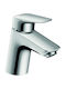 Hansgrohe Αναμεικτική Μπαταρία Νιπτήρα Ασημί
