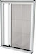 Primo Disegno Window Mosquito Net Screw-Mounted Pleated White With Frame 210x160cm