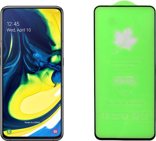 Idol 1991 0.25mm Full Glue Tempered Glass Black (SAMSUNG A80)