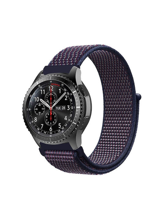 Kalebol Strap Fabric Blue (Samsung Gear SportApple Watch 38/40/41/42mm3Garmin Venu 2 PlusAmazfit GTSHaylou LS02)