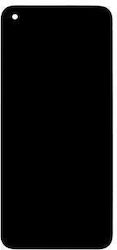 Bildschirm Display + mit Rahmen für Realme 8 (Schwarz)