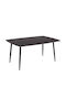 Raven Tisch Speisesaal Black Marble 160x80x74cm