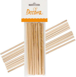 Decora Sticks for Pop Cake Wooden 16x16cm 12pcs
