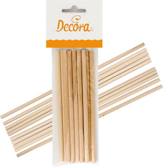 Decora Stäbchen für Pop Cake Hölzernes 16x16cm 12pcs