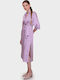 Rochii De Vară Pentru Femei Midi Rochie-Cămașă Violet