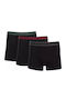 Herren Boxershorts Schwarz 3Packung