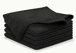 Black Microfiber Cloth 35x35cm Set of 5 Pieces Bartool Bt170 00051478