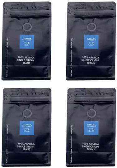 Ipanema Espresso Καφές Espresso Arabica Brazil σε Κόκκους 4x250gr