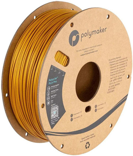Poly PLA 3D-Drucker-Filament 1.75mm Gold 1kg