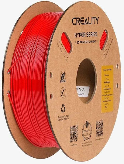 Creality3D PETG 3D Printer Filament 1.75mm Red 1kg 1pc Spool