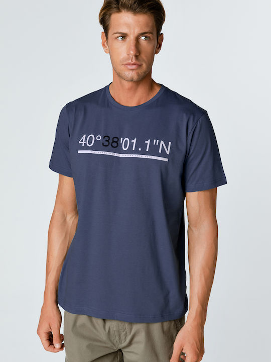 Snta T-shirt Τύπωμα&κέντημα 4038011n Μπλε