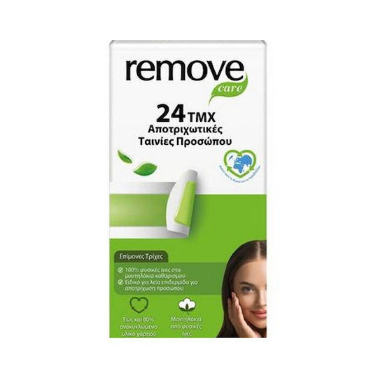 Remove Care Wax Strips for Face 24pcs