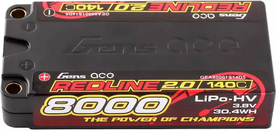Gens Ace Redline Li-Po Batterie 3.8V 8000mAh 140C 1S für RC-Fahrzeug