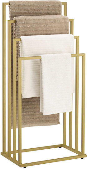 Floor Standing Bathroom Freestanding Towel Rack 93.5x93.5cm Inox Gold Floor Standing Bathroom Freestanding Towel Rack 93.5x93.5cm Inox Gold