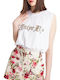 Aniye By T-shirt Aniye Leo White Γυναικείο
