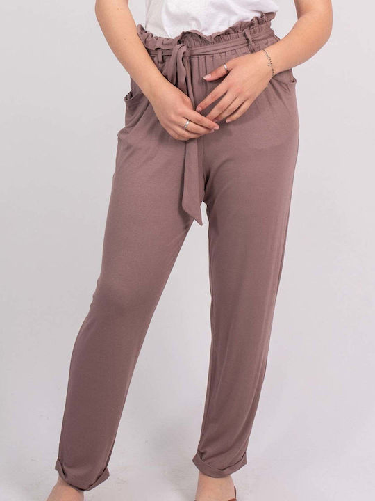 Pantaloni Cu Cauciuc Centură În Talie Măr Stricat