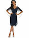 Midi Dress Motif & Rib