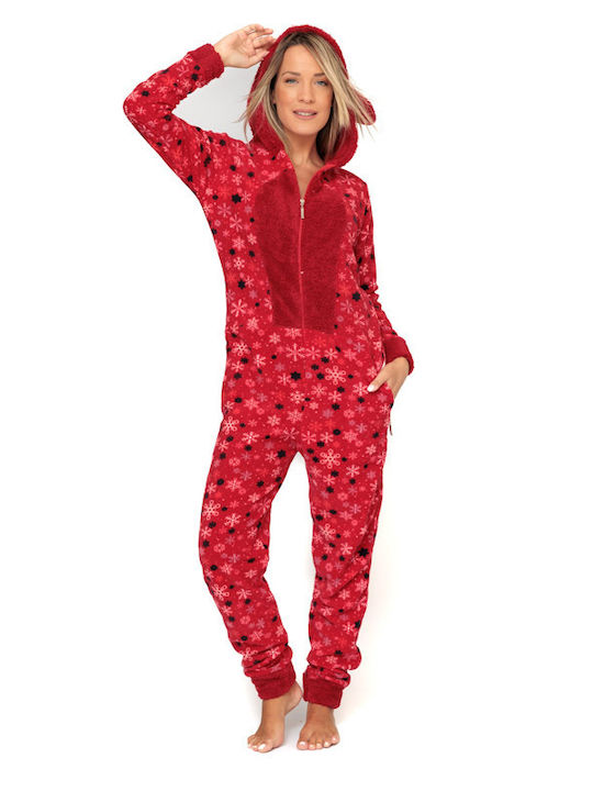 Γυναικεία Πυτζάμα Ολόσωμη Fleece 20192