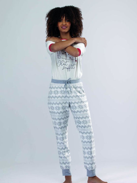Fleece Schlafanzug für Damen