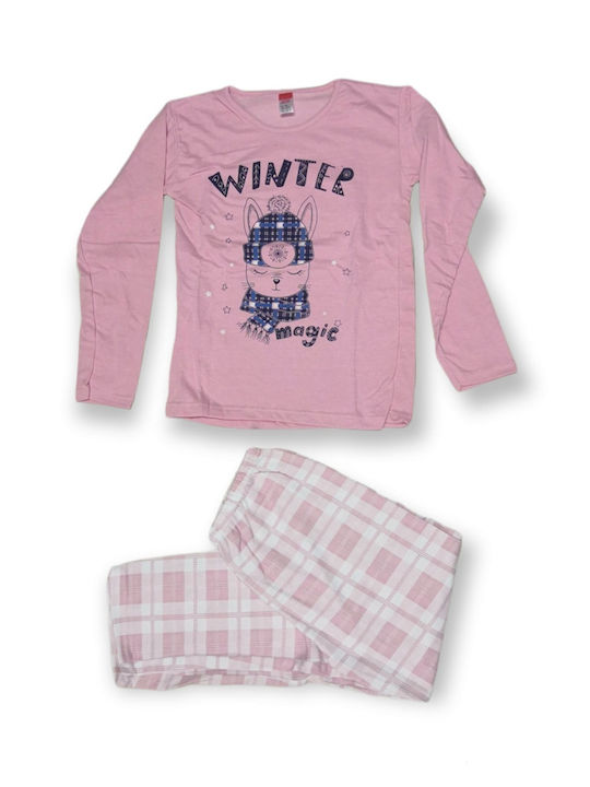 Pijama Dama Love Iarna Roz