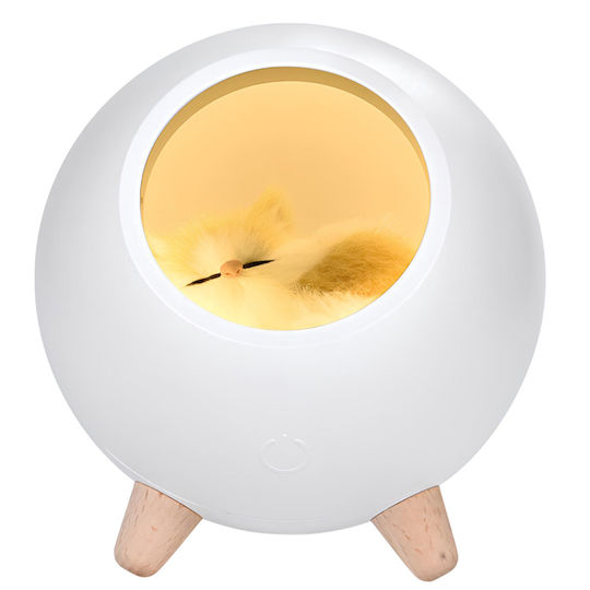 Techkidz Sleepy Cat Nightlight Children White