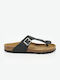 Damen Leder Sandalen Schwarz 19680