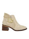 Leather Ankle Boots Mlv Tania12 Beige