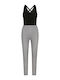 Lismina Single Jumpsuit Άσπρο Μαύρο 1322