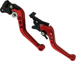 Adjustable Aluminum Brake Clutch Bike Levers Red OEM