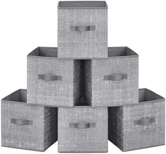 Fabric Storage Box with Lid 6 Pieces