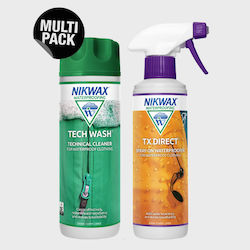 Nikwax Tech Wash/tx.direct Spray 300ml + 300ml Cleaner-Waterproofer for Technical Clothing Nikwax Tech Wash/tx.direct Spray 300ml + 300ml Cleaner-Waterproofer for Technical Clothing
