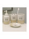 Galifas Porcelain Multicolour Bathroom Accessory Set 4 Pieces