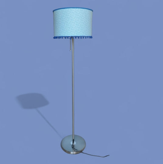 Oxygen Electric Blue Stehleuchte mit Fassung für Lampe E27 Blau