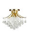 Mdeco Deckenleuchte Gold