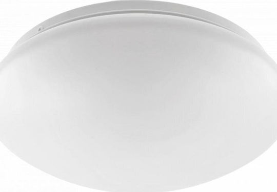 Gtv Plafonieră de Tavan Baie Albă cu LED Integrat