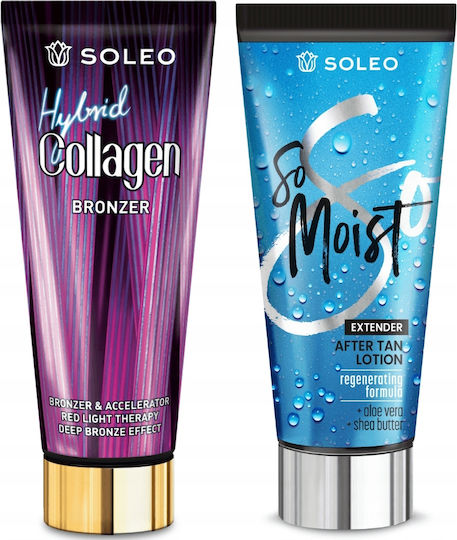 Soleo Collagen Hybrid 200ml Bräunungscreme + Aftersun-Balsam 150ml