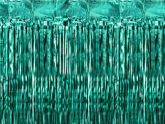 PartyDeco Vorhang für Party in Grün Farbe 1Stück 100cm