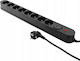 Plastrol Safety Power Strip 8 Sockets with Switch and 1.5m Cable