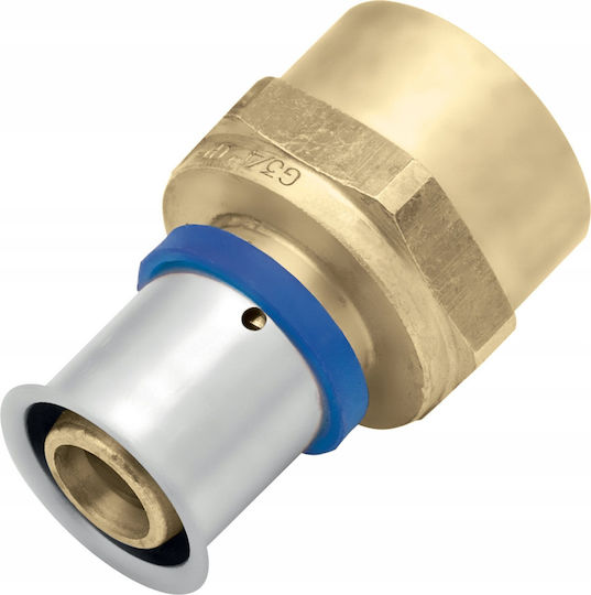 Kan-therm Brass Press Female Connector 1' 25x2.5