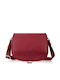 Leather Women's Bag Crossbody Red