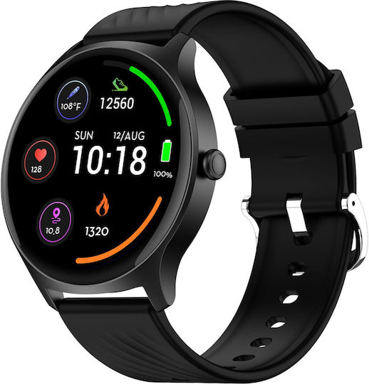 Denver SWC-387 Smartwatch με Παλμογράφο (Μαύρο)