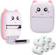 Extralink Kit Thermal Printer Epp-001 Pink + Thermal Adhesive Paper 5 Rolls