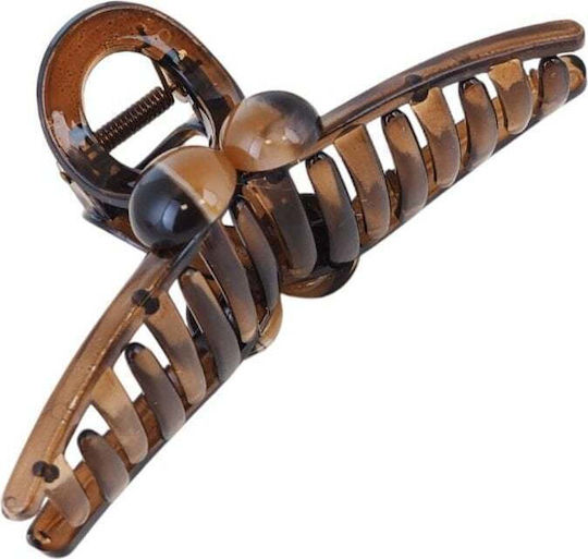 Xl Hair Clip Clamp 12x5 Cm Brown Sp353