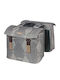 Basil Double Rack Bag Basil Elegance Double Pannier Bag Mik 40-49L Mik System Ready to Use Waterproof Chateau Taupe 2024