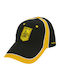 Jockey Cap Aris Fc Mesh Embroidered Badge Black One Size