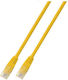 Patchcord Rj45 U Utp Cat 5e Pvc Cca Yellow 3m